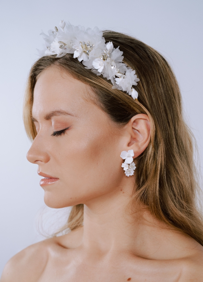 Couronne coiffure mariage "Flore"...