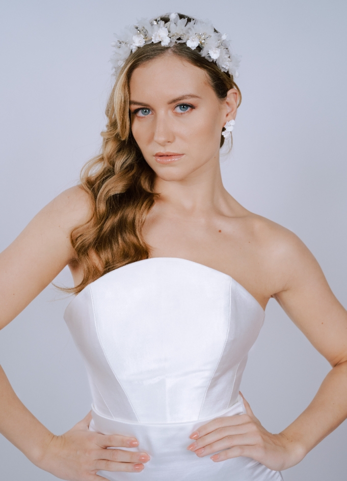 Couronne coiffure mariage "Flore"...