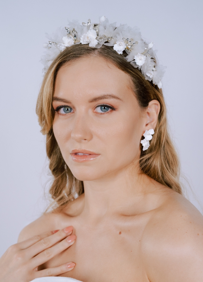 Boucles d'oreilles "Flora" 2 en 1... Boucles d'oreilles "Flora" 2 en 1...