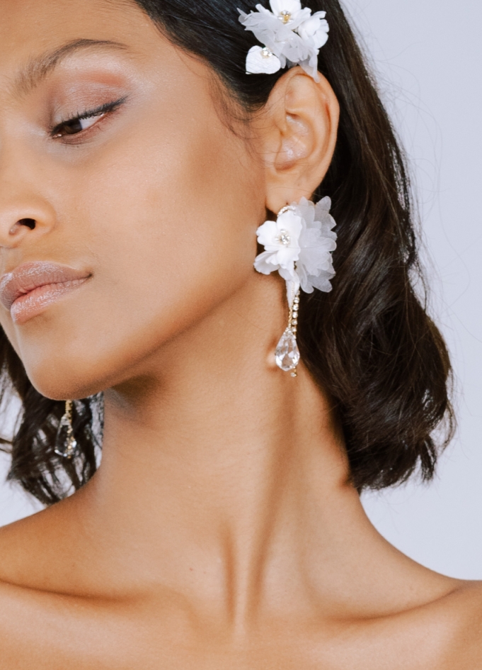 Boucles d'oreilles mariée "Florella"...