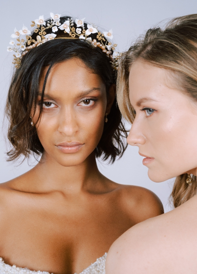 Couronne coiffure mariage "Aurora"...