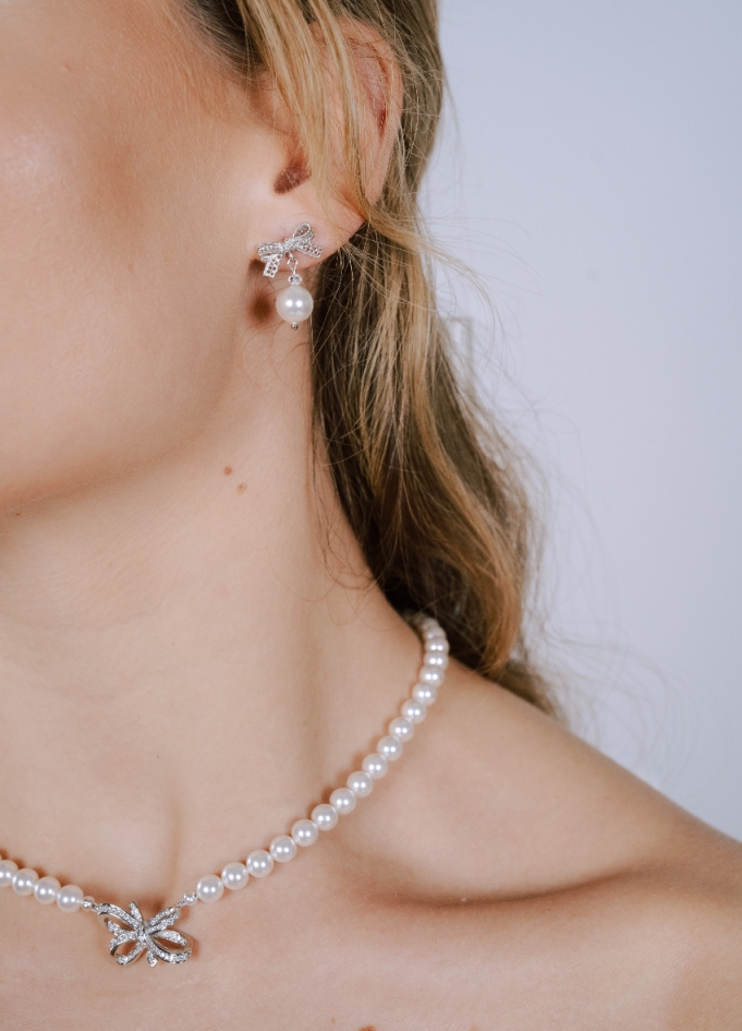 Boucles d'oreilles mariée "Valentine"...