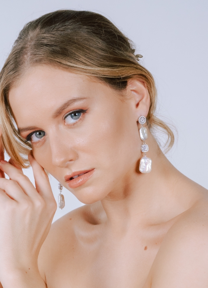 Boucles d'oreilles "Lya" moderne et chic Boucles d'oreilles "Lya" moderne et chic