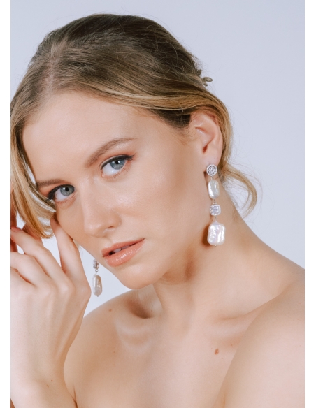 Boucles d'oreilles "Lya" moderne et chic