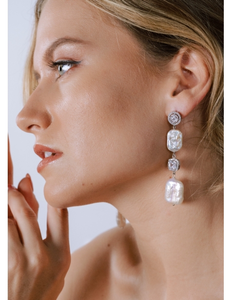 Boucles d'oreilles "Lya" moderne et chic