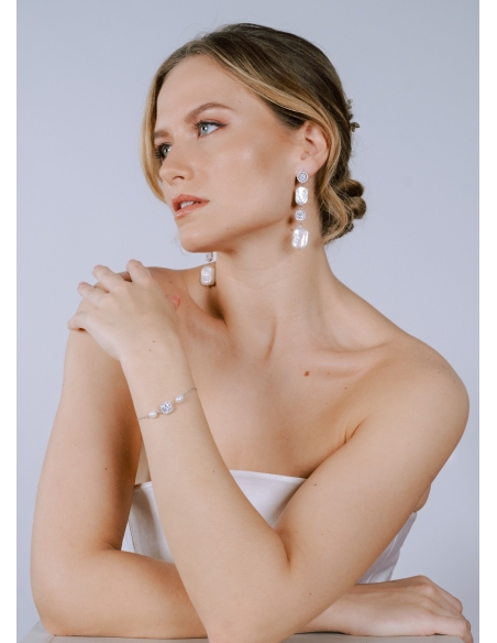 Boucles d'oreilles "Lya" moderne et chic