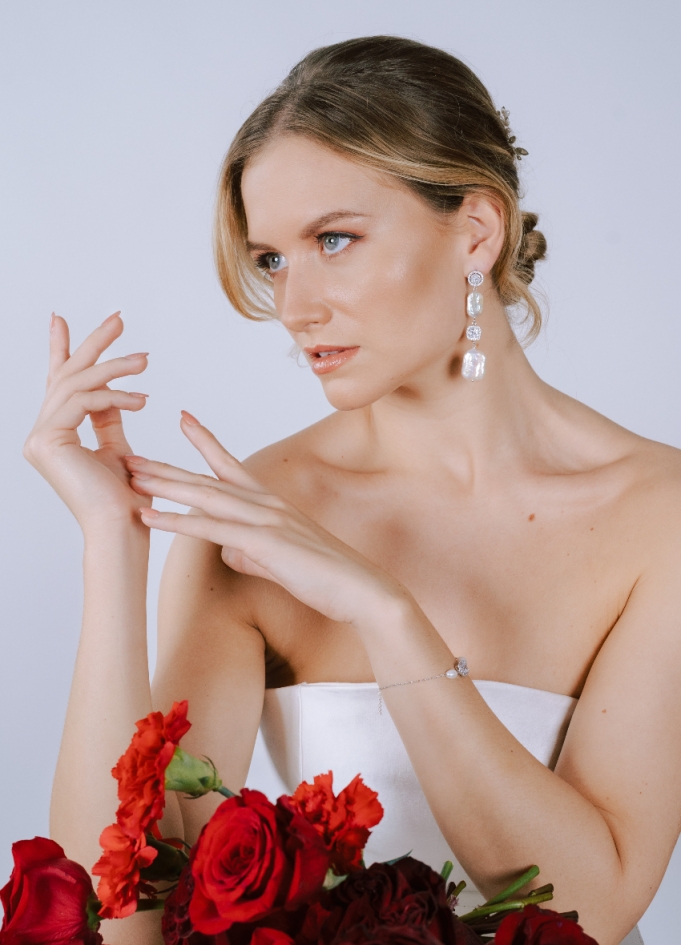 Boucles d'oreilles "Lya" moderne et chic Boucles d'oreilles "Lya" moderne et chic