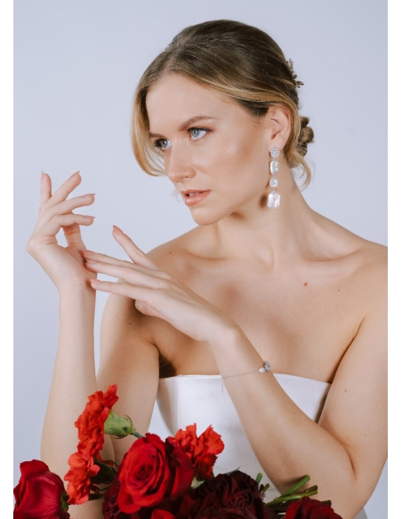 Boucles d'oreilles "Lya" moderne et chic