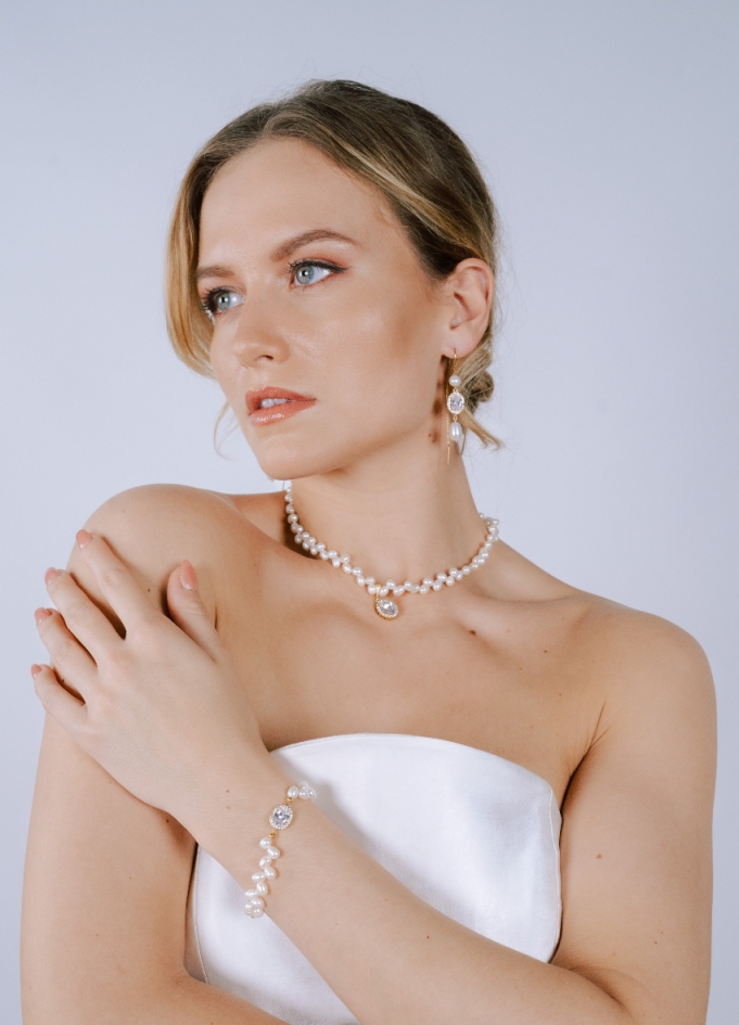 Boucles d'oreilles mariée "Isabella"...