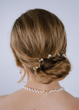 Lot de pics en cristal "Isabella" pour votre chignon de... 2
