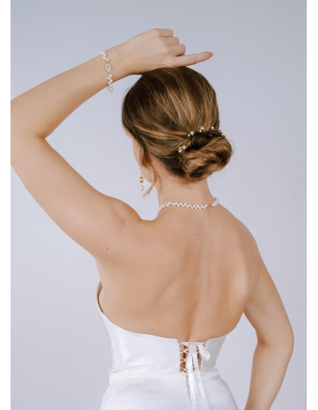 Lot de pics en cristal "Isabella" pour votre chignon de mariée