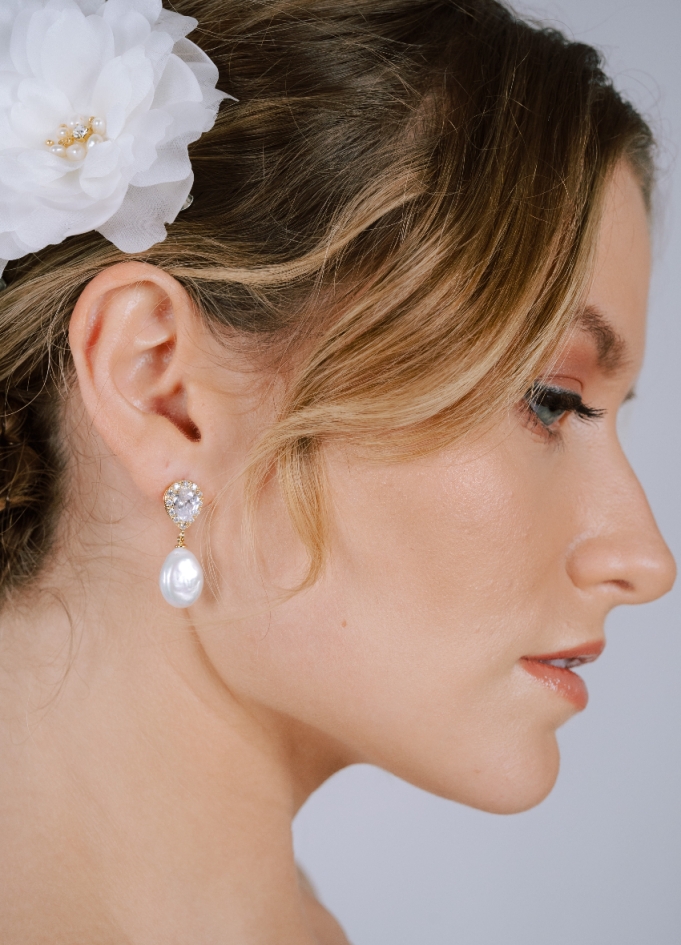 Boucles d'oreilles "Maïa" avec perles... Boucles d'oreilles "Maïa" avec perles...