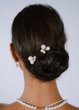 Lot de 2 Pics à chignon "Gina" pour coiffure minimaliste 2