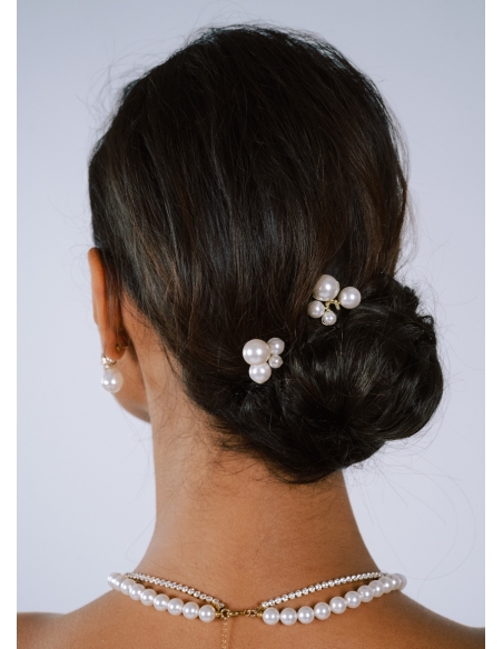 Lot de 2 Pics à chignon "Gina" pour coiffure minimaliste