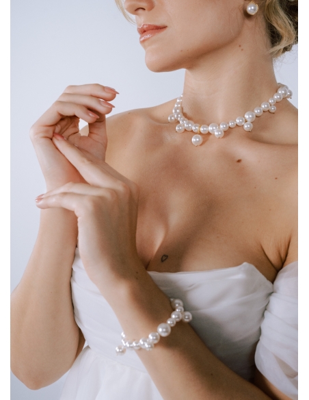 "Maria" Collier de perles nacrées originales