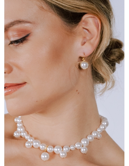 Boucles d'oreilles mariée "Maria" au charme boheme et chic