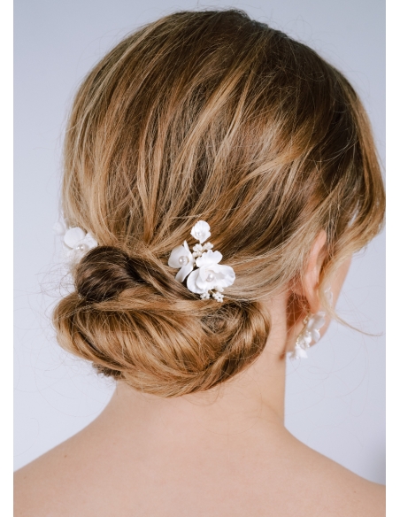 Duo de pics à chignon "Anita" pour votre chignon de mariée