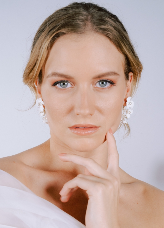 Boucles d'oreilles mariée "Anita"...