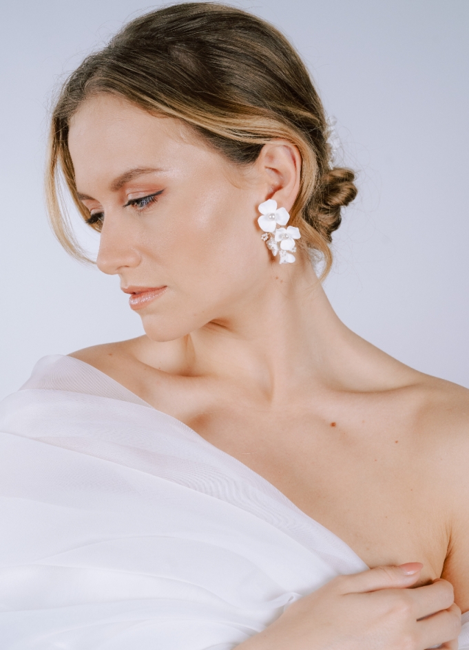 Boucles d'oreilles mariée "Anita"...