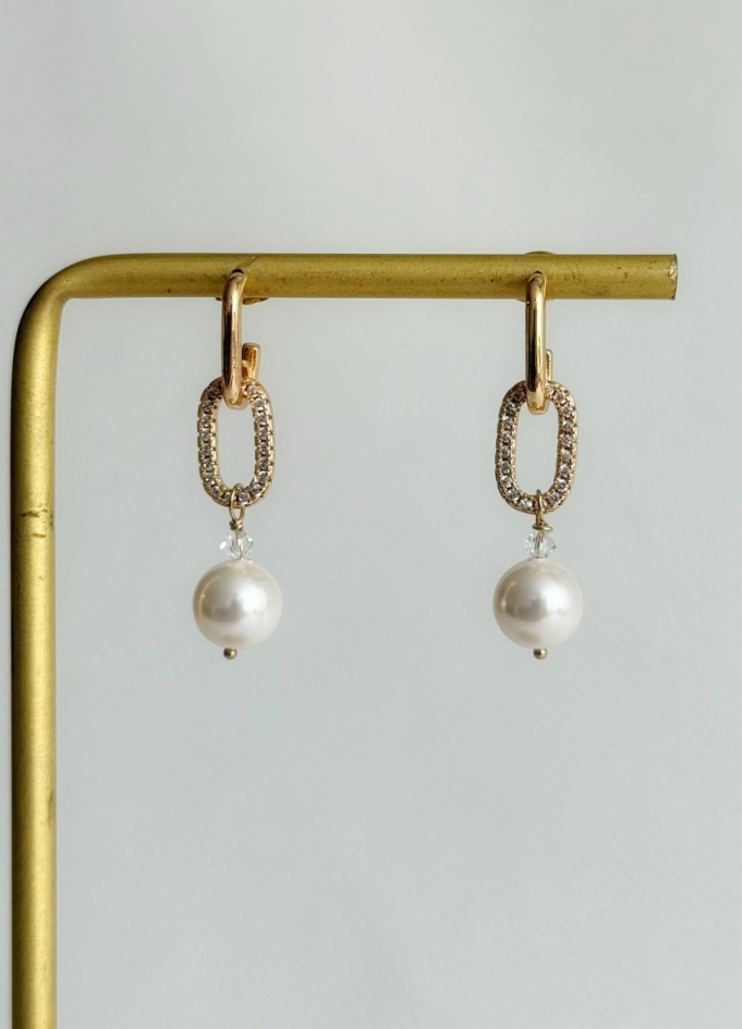 Boucles d'oreilles mariée "Carlotta"...