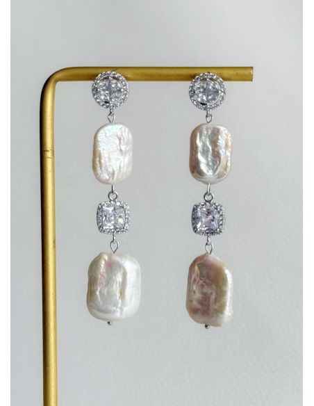 Boucles d'oreilles "Lya" moderne et chic