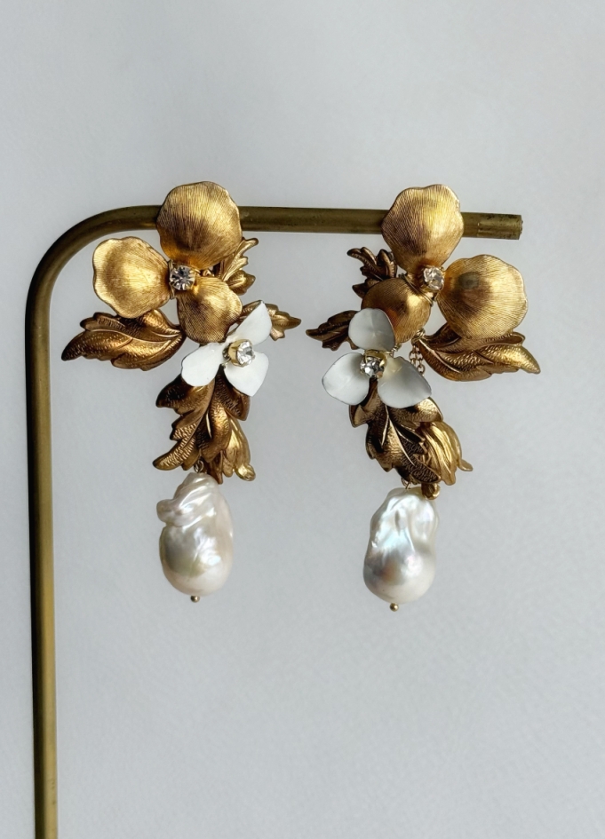 Boucles d'oreilles mariée "Fanchon"...