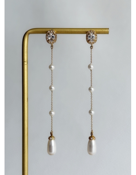 Boucles d'oreilles "Flavia" longue et moderne