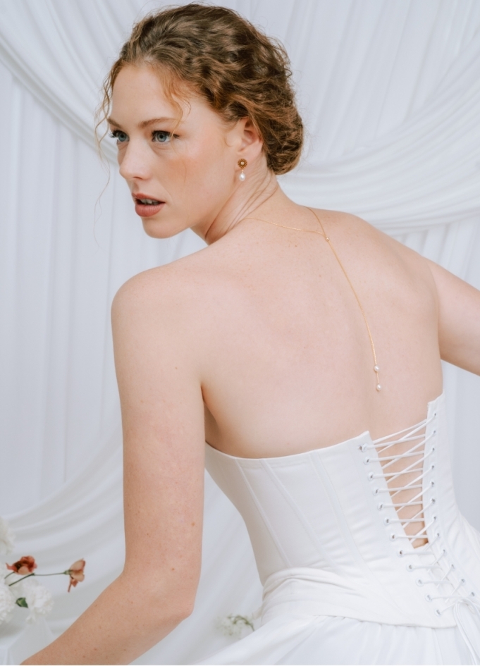 "Eva" Collier de mariée perlé avec...