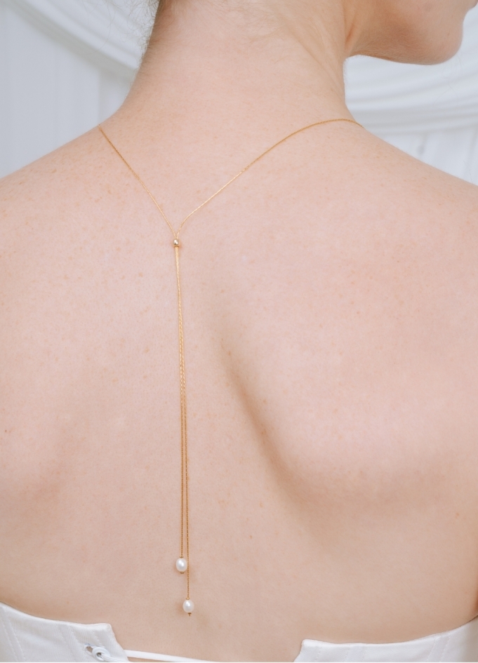 "Eva" Collier de mariée perlé avec...