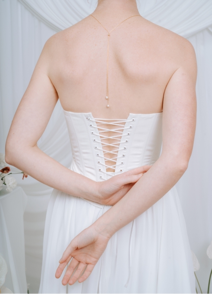 "Eva" Collier de mariée perlé avec...