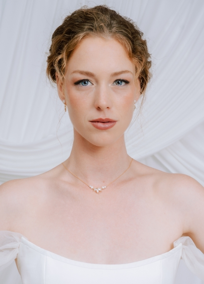 "Cassandre" Collier de mariée avec...