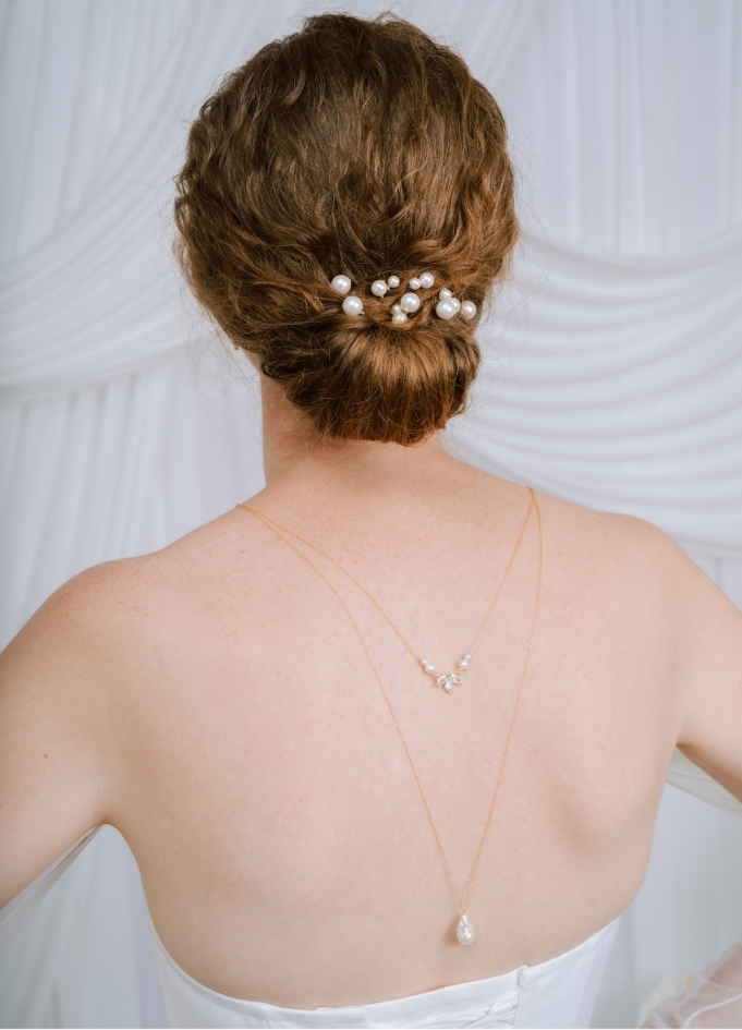 "Cassandre" Collier de mariée avec...