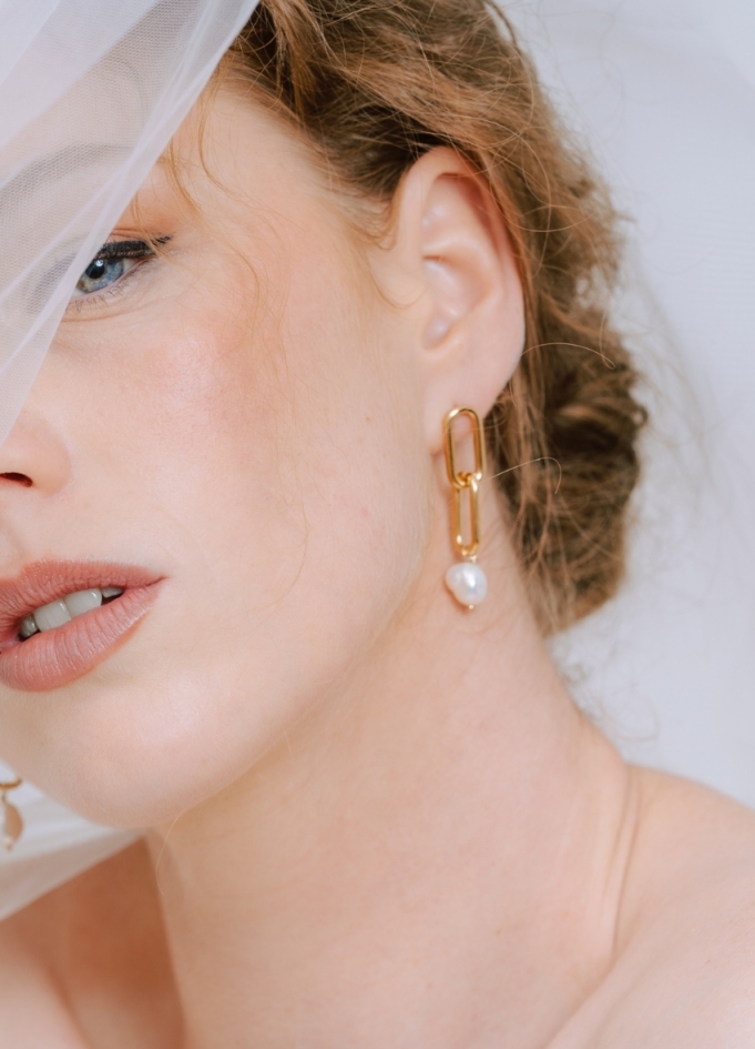 Boucles d'oreilles mariée "Andrea"...