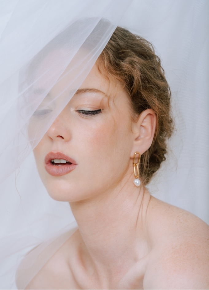 Boucles d'oreilles mariée "Andrea"...