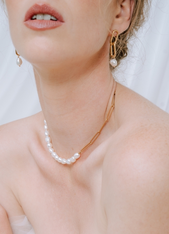 Boucles d'oreilles mariée "Andrea"...