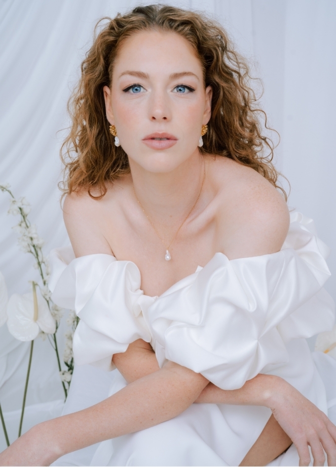 "Leopoldine" collier de mariée avec...