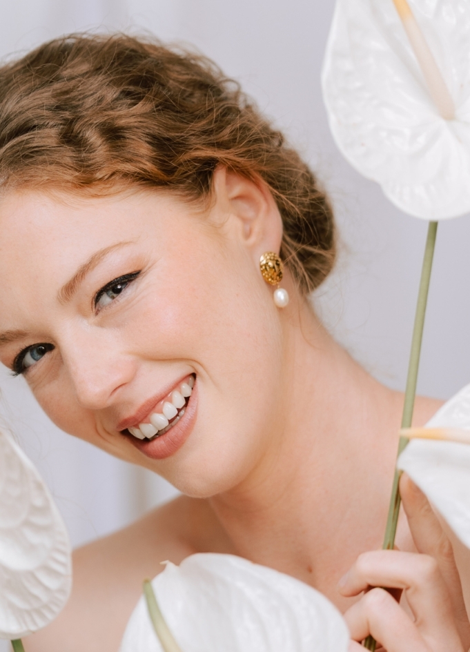 Boucles d'oreilles mariée "Calista"...