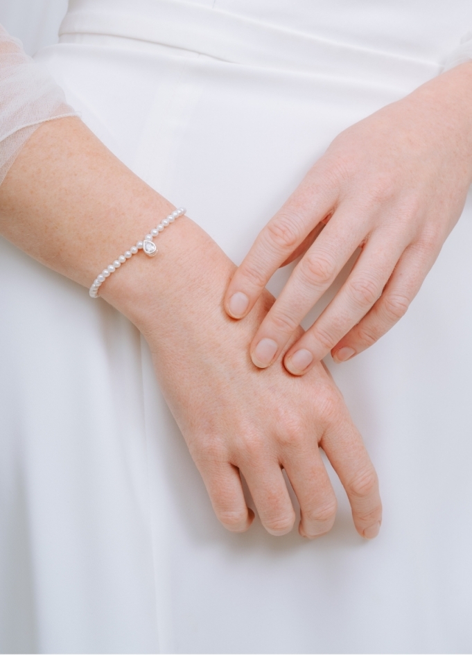 Bracelet mariage "Mathilde" discret...