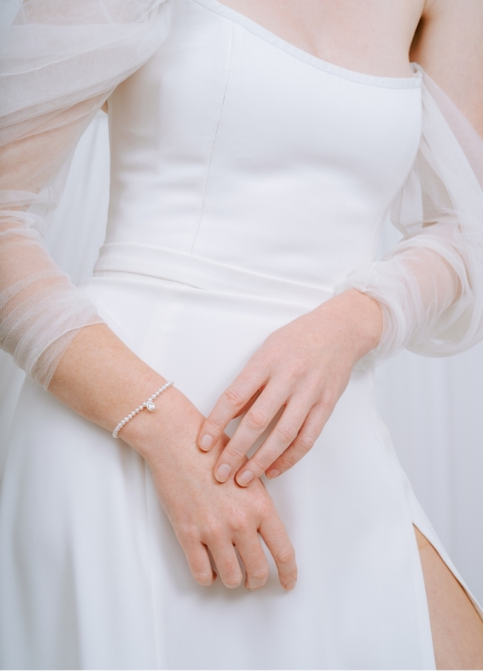 Bracelet mariage "Mathilde" discret...