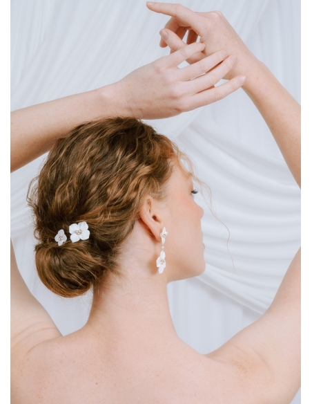 Duo de pics à chignon "Adélie" pour votre chignon de mariée