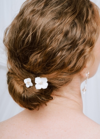 Duo de pics à chignon "Adélie" pour votre chignon de mariée