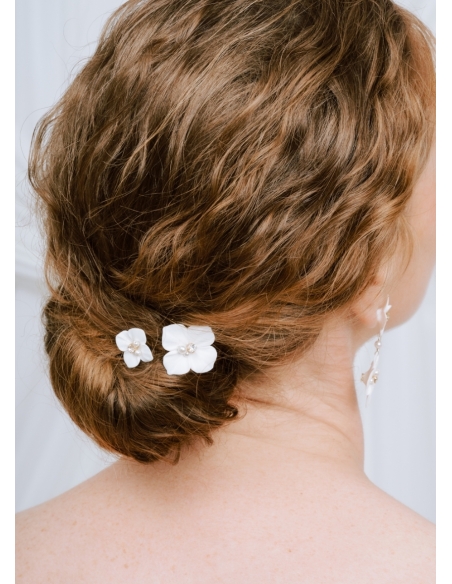 Duo de pics à chignon "Adélie" pour votre chignon de mariée