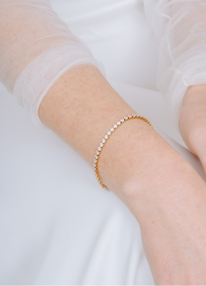 Bracelet mariage "Raphaelle" simple...