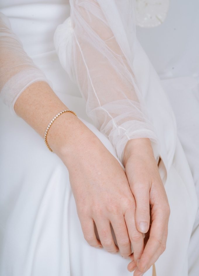 Bracelet mariage "Raphaelle" simple...