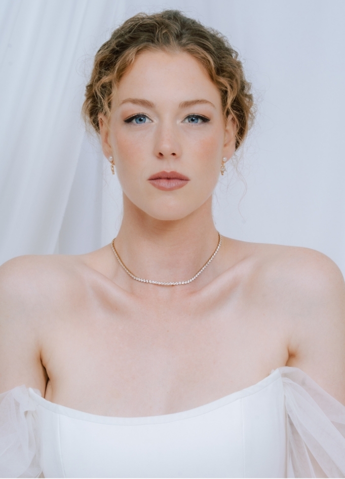 Collier mariage "Raphaelle" simple en...