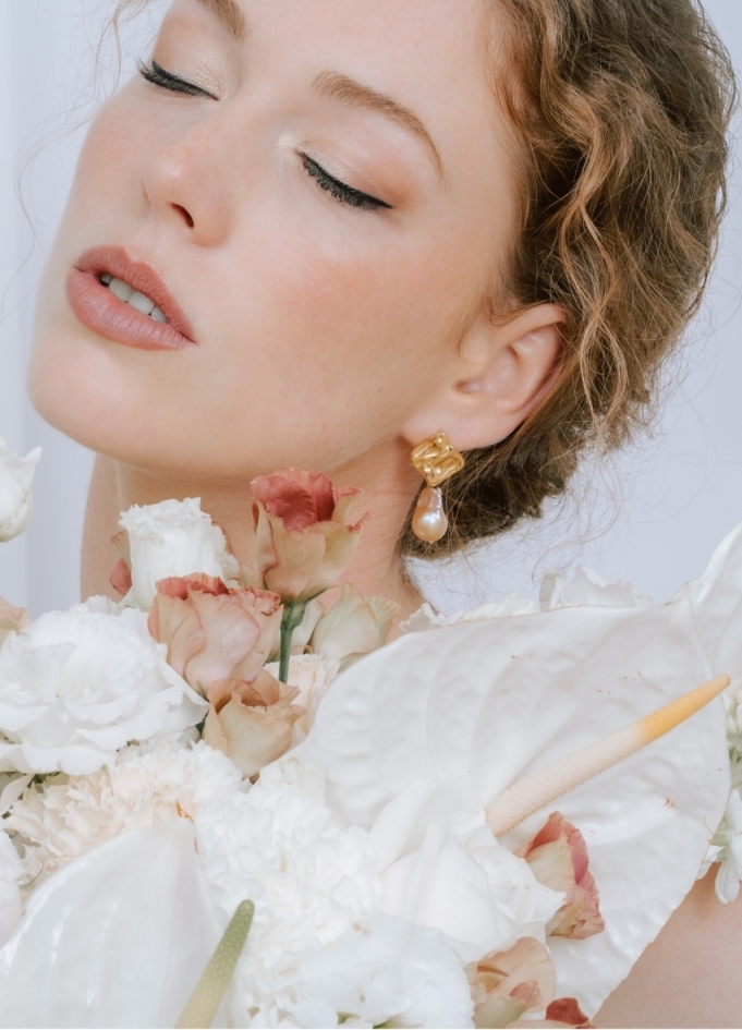 Boucles d'oreilles mariée "Gabrielle"...