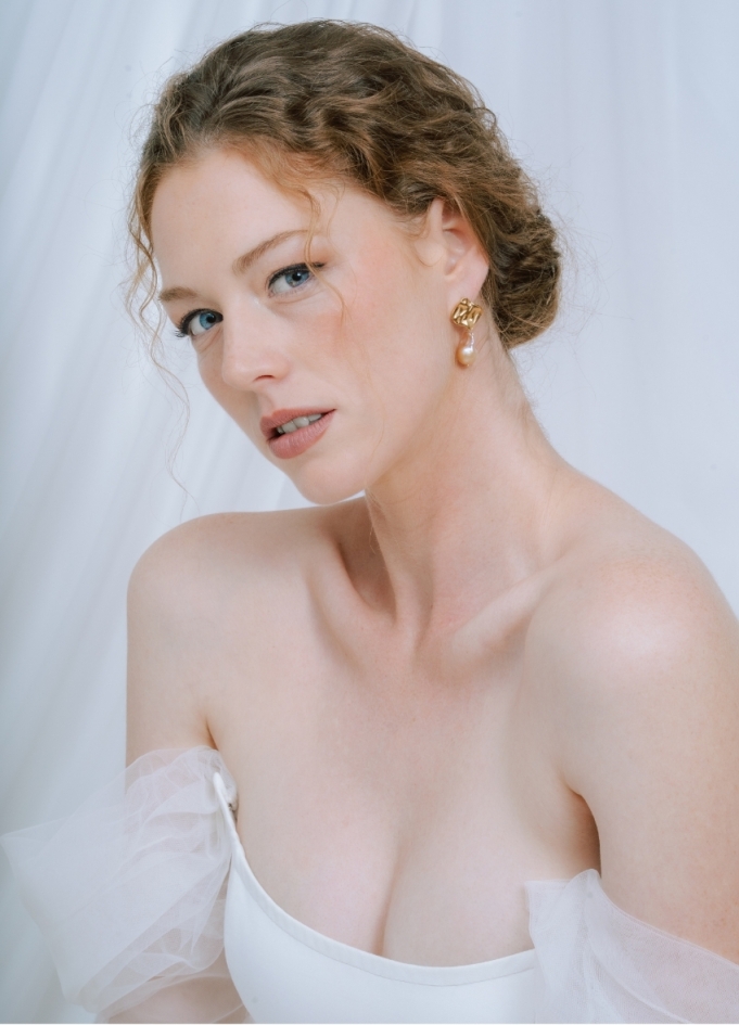 Boucles d'oreilles mariée "Gabrielle"...