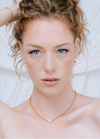 Boucles d'oreilles mariée "Appoline" avec perles d'eau douce 2