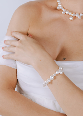Bracelet mariage "Maria" avec perles nacrées