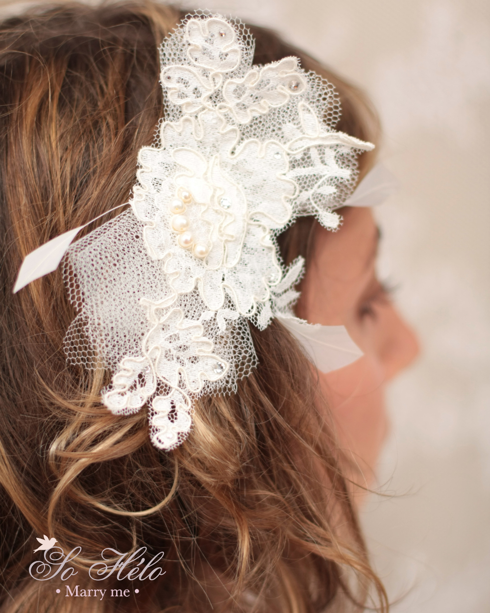 Décoration pour cheveux mariage sale